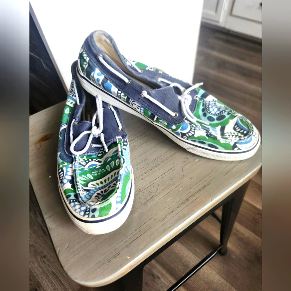 Sperry's Colorful Patterned Top Sider Boat Shoes
